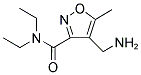 4-(AMINOMETHYL)-N,N-DIETHYL-5-METHYL-3-ISOXAZOLECARBOXAMIDE 结构式