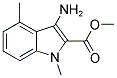 3-AMINO-1,4-DIMETHYL-1H-INDOLE-2-CARBOXYLIC ACID METHYL ESTER 结构式