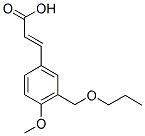 (2E)-3-[4-METHOXY-3-(PROPOXYMETHYL)PHENYL]-2-PROPENOIC ACID 结构式