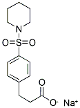 SODIUM 3-[4-(PIPERIDIN-1-YLSULFONYL)PHENYL]PROPANOATE 结构式