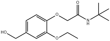 N-(tert-Butyl)-2-(2-ethoxy-4-(hydroxymethyl)phenoxy)acetamide 结构式