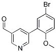 5-(5-BROMO-2-METHOXYPHENYL)NICOTINALDEHYDE 结构式