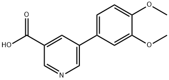 5-(3,4-二甲氧基苯基)烟酸 结构式