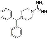4-BENZHYDRYLPIPERAZINE-1-CARBOXIMIDAMIDE 结构式