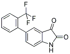 5-[2-(三氟甲基)苯基]-1H-吲哚-2,3-二酮 结构式