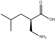 (R)-2-(AMINOMETHYL)-4-METHYLPENTANOIC ACID 结构式
