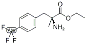 (S)-2-AMINO-2-METHYL-3-(4-TRIFLUOROMETHYL-PHENYL)-PROPIONIC ACID ETHYL ESTER 结构式