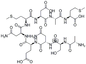 ALA-SER-ASN-GLU-MET-ASN-ASP-ALA-MET 结构式