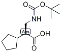 (S)-3-TERT-BUTOXYCARBONYLAMINO-2-CYCLOPENTYL-PROPIONIC ACID 结构式