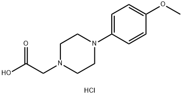 [4-(4-METHOXY-PHENYL)-PIPERAZIN-1-YL]-ACETIC ACID 结构式