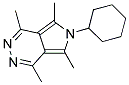 6-CYCLOHEXYL-1,4,5,7-TETRAMETHYL-6H-PYRROLO[3,4-D]PYRIDAZINE 结构式