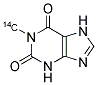 1-METHYLXANTHINE [14C] 结构式