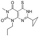 7-CYCLOPROPYL-3-METHYL-1-PROPYL-5-THIOXO-5,6-DIHYDROPYRIMIDO[4,5-D]PYRIMIDINE-2,4(1H,3H)-DIONE 结构式