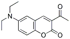3-ACETYL-6-(DIETHYLAMINO)-2H-CHROMEN-2-ONE 结构式