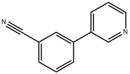 3-(吡啶-3-基)苯甲腈 结构式