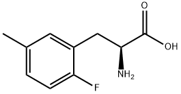 2-氨基-3-(2-氟-5-甲基苯基)丙酸 结构式