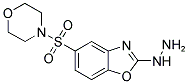 2-Hydrazino-5-(morpholin-4-ylsulfonyl)-1,3-benzoxazole 结构式