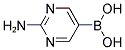 2-AMINOPYRIMIDINE-5-BORONIC ACID 结构式