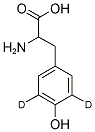 DL-4-HYDROXYPHENYL-3,5-D2-ALANINE 结构式