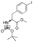 (S)-N-alpha-t-Butyloxycarbonyl-4-iodophenylalanine methyl ester 结构式