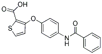 3-[4-(BENZOYLAMINO)PHENOXY]-2-THIOPHENECARBOXYLIC ACID 结构式