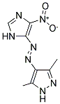 3,5-DIMETHYL-4-[(E)-(4-NITRO-1H-IMIDAZOL-5-YL)DIAZENYL]-1H-PYRAZOLE 结构式