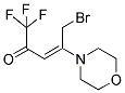 (3E)-5-BROMO-1,1,1-TRIFLUORO-4-MORPHOLIN-4-YLPENT-3-EN-2-ONE 结构式