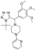 1-((1-TERT-BUTYL-1H-TETRAZOL-5-YL)(3,4,5-TRIMETHOXYPHENYL)METHYL)-4-(PYRIDIN-2-YL)PIPERAZINE 结构式