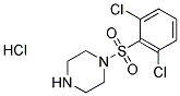 1-[(2,6-DICHLOROPHENYL)SULFONYL]PIPERAZINE HYDROCHLORIDE 结构式