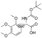 (S)-TERT-BUTOXYCARBONYLAMINO-(2,3,4-TRIMETHOXY-PHENYL)-ACETIC ACID 结构式