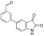 3-(2,3-DIOXO-2,3-DIHYDRO-1H-INDOL-5-YL)BENZALDEHYDE 结构式