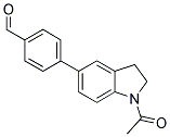 4-(1-ACETYL-2,3-DIHYDRO-1H-INDOL-5-YL)BENZALDEHYDE 结构式