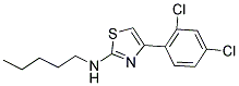 4-(2,4-DICHLOROPHENYL)-N-PENTYL-1,3-THIAZOL-2-AMINE 结构式