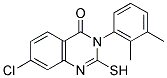 7-CHLORO-3-(2,3-DIMETHYLPHENYL)-2-MERCAPTOQUINAZOLIN-4(3H)-ONE 结构式