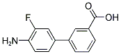 4'-AMINO-3'-FLUORO-BIPHENYL-3-CARBOXYLIC ACID 结构式