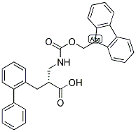 (R)-3-BIPHENYL-2-YL-2-[(9H-FLUOREN-9-YLMETHOXYCARBONYLAMINO)-METHYL]-PROPIONIC ACID 结构式