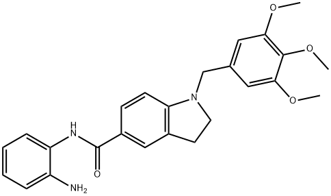 1-BENZYL-2,3-DIHYDRO-1H-INDOLE-5-CARBOXYLIC ACID 结构式