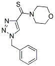 4-[(1-BENZYL-1H-1,2,3-TRIAZOL-4-YL)CARBONOTHIOYL]MORPHOLINE 结构式