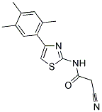 2-CYANO-N-[4-(2,4,5-TRIMETHYLPHENYL)-1,3-THIAZOL-2-YL]ACETAMIDE 结构式