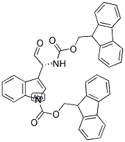 1-FMOC-3-(1(R)-FMOC-AMINO-2-OXOETHYL)INDOLE 结构式