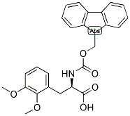 (R)-3-(2,3-DIMETHOXY-PHENYL)-2-(9H-FLUOREN-9-YLMETHOXYCARBONYLAMINO)-PROPIONIC ACID 结构式