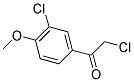 2-CHLORO-1-(3-CHLORO-4-METHOXYPHENYL)ETHANONE 结构式