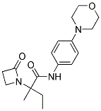 2-METHYL-N-(4-MORPHOLIN-4-YLPHENYL)-2-(2-OXOAZETIDIN-1-YL)BUTANAMIDE 结构式