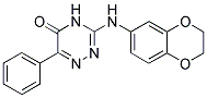 3-(2,3-DIHYDRO-BENZO[1,4]DIOXIN-6-YLAMINO)-6-PHENYL-4H-[1,2,4]TRIAZIN-5-ONE 结构式