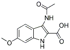 3-ACETYLAMINO-6-METHOXY-1H-INDOLE-2-CARBOXYLIC ACID 结构式