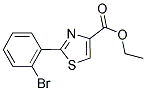2-(2-BROMO-PHENYL)-THIAZOLE-4-CARBOXYLIC ACID ETHYL ESTER 结构式