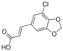 (2E)-3-(7-CHLORO-1,3-BENZODIOXOL-5-YL)ACRYLIC ACID 结构式