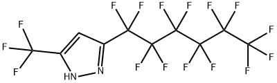 3-PERFLUOROHEXYL-5-TRIFLUOROMETHYL-PYRAZOLE 结构式