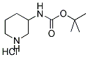 TERT-BUTYL PIPERIDIN-3-YLCARBAMATE HYDROCHLORIDE 结构式