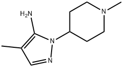 4-METHYL-2-(1-METHYL-PIPERIDIN-4-YL)-2H-PYRAZOL-3-YLAMINE 结构式